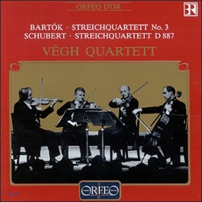 Vegh Quartett ٸ:   3 / Ʈ:   D887 (Bartok / Schubert: String Quartets)