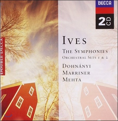 Zubin Mehta / Neville Marriner ̺:  ,   (Ives: Symphonies, Orchestral Sets 1 & 2)