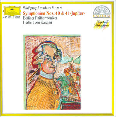 Herbert von Karajan Ʈ:  40, 41 `` - ī (Mozart: Symphony K. 550, 551 Jupiter')