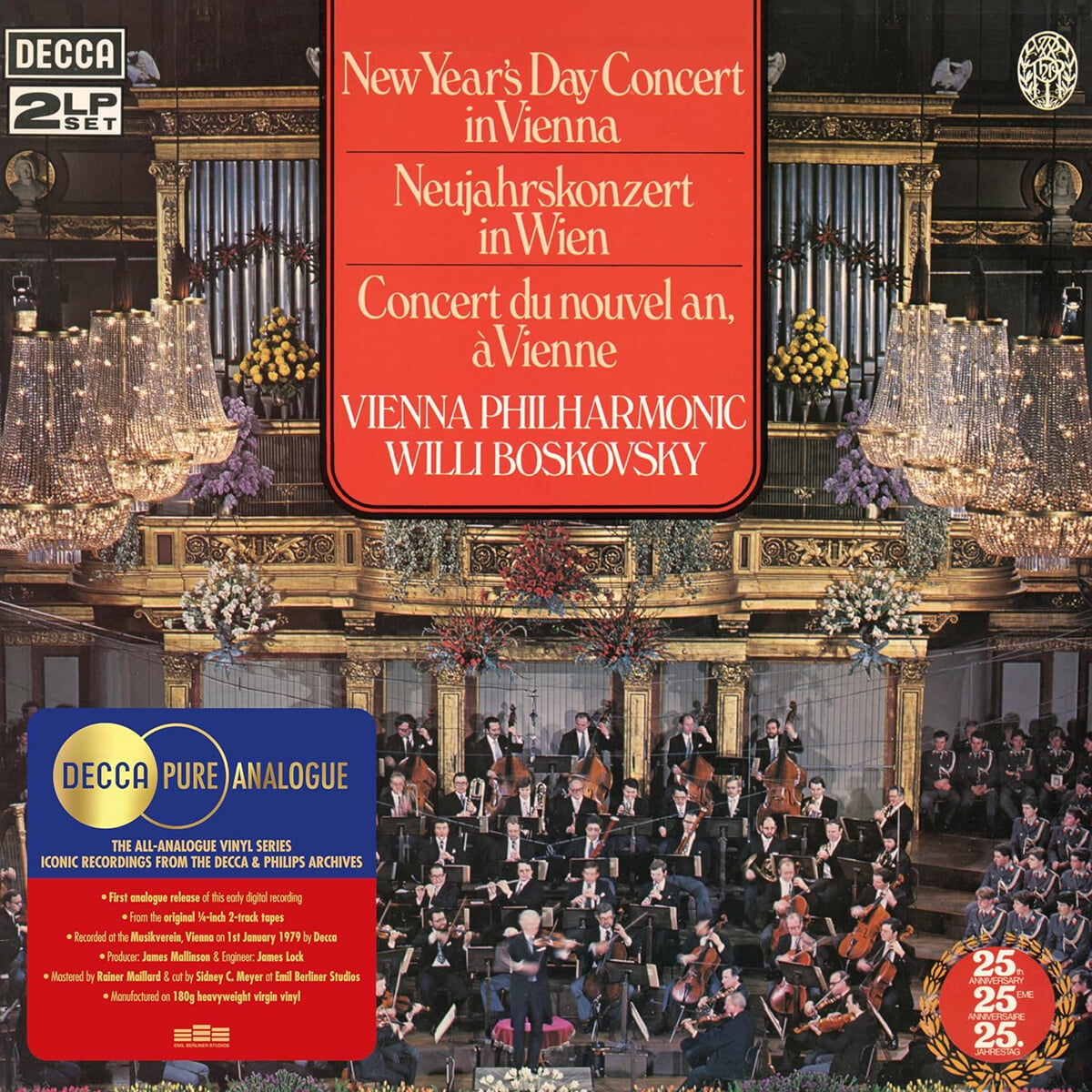 Willi Boskovsky 1979년 비엔나 신년 음악회 (New Year's Day Concert in vienna 1979) [2LP]