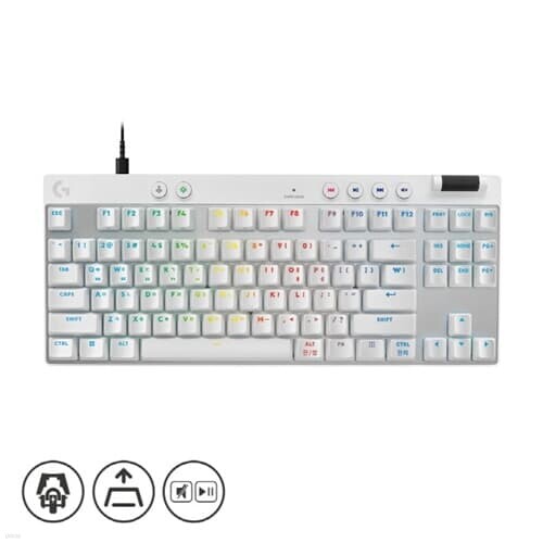 로지텍 G PRO X TKL RAPID (정품) (화이트)
