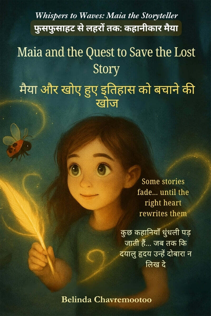 Maia and the Quest to Save the Lost Story (An English - Hindi Bilingual Adventure): One lost story. One brave girl. And the magic only her heart can w
