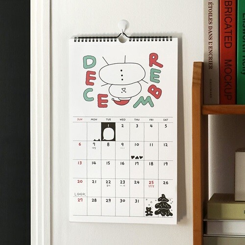 아이코닉 2026 두들 벽걸이달력