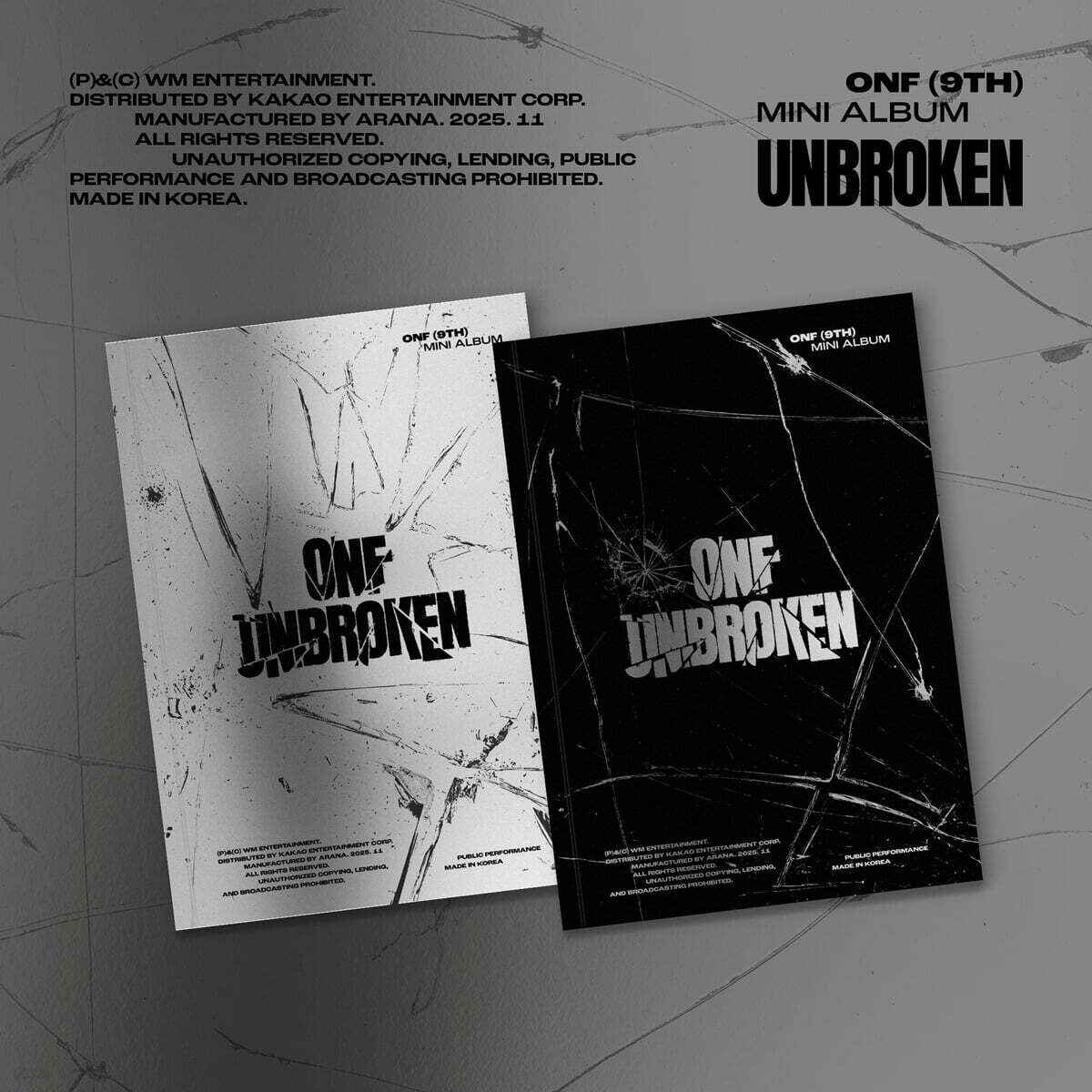 온앤오프 (ONF) - 9TH MINI ALBUM [UNBROKEN][2종 중 1종 랜덤발송]