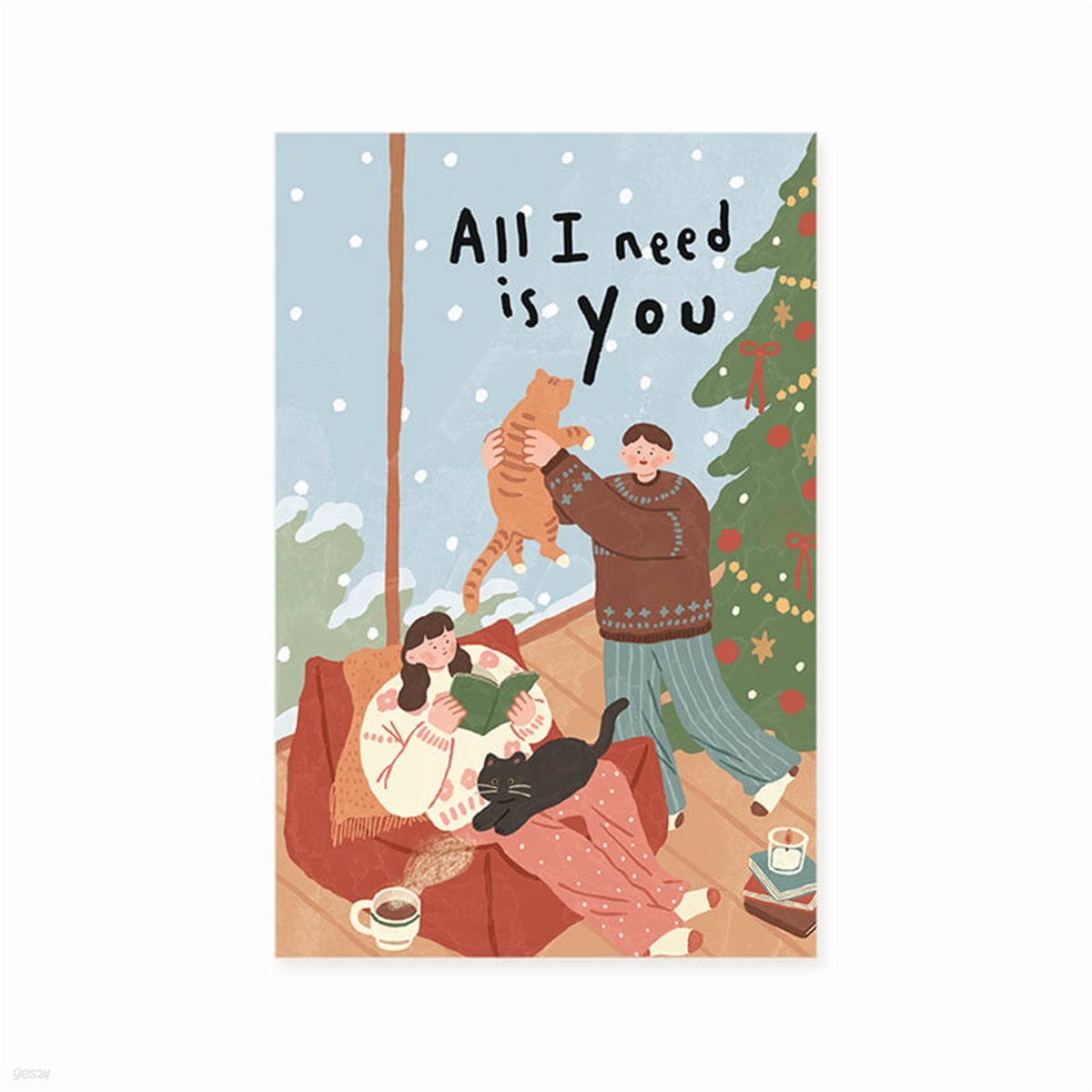 2025년 크리스마스카드 ALL I NEED IS YOU 신상 성탄절카드
