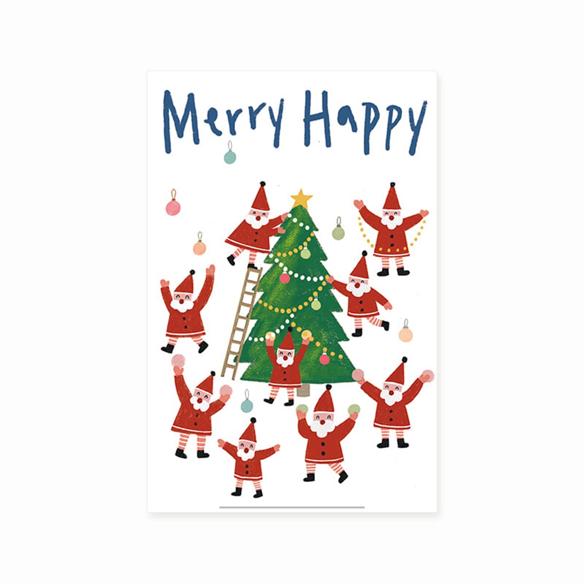 2025년 크리스마스카드 XCA2501 - MERRY HAPPY 신상 성탄절카드