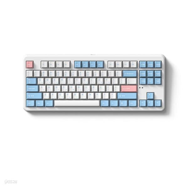 FL-ESPORTS X80 유무선 블루투스 가스켓 마운트 기계식 키보드 버블 블루, 저소음 스노우축