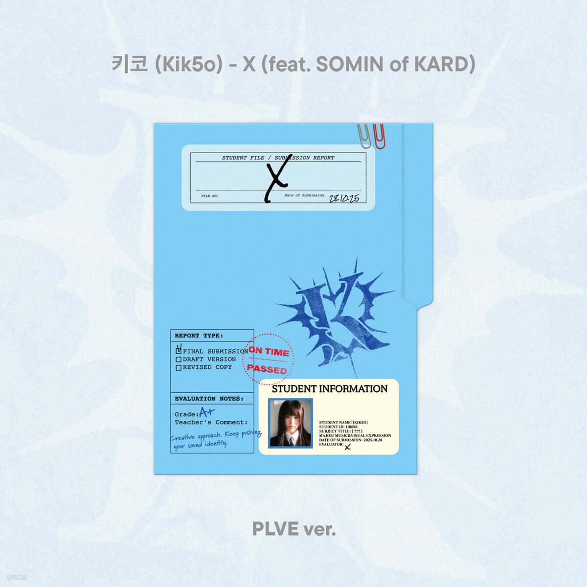 키코 (Kik5o) - 싱글앨범 : X (feat. SOMIN of KARD)[PLVE]