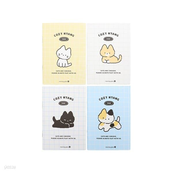 모닝글로리 중철 포켓수첩_코지냥