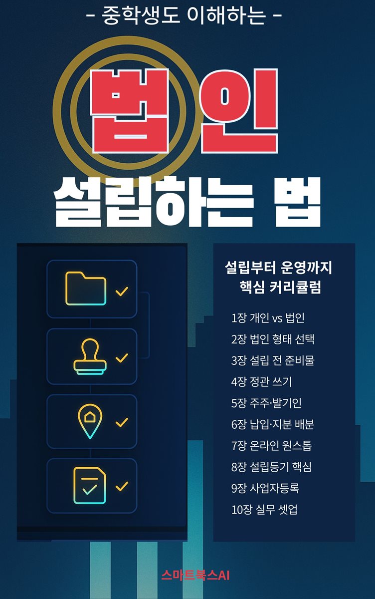 중학생도 이해하는 법인 설립하는 법