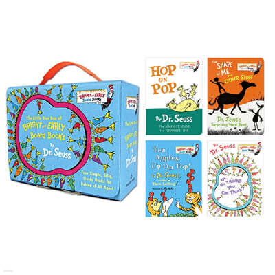 The Little Blue Boxed Set of Bright and Early Board Books by Dr. Seuss: Hop on Pop; Oh, the Thinks You Can Think!; Ten Apples Up on Top!; The Shape of