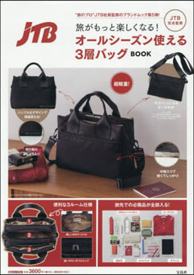 JTB完全監修 旅がもっと樂しくなる! オ-ルシ-ズン使える3層バッグBOOK