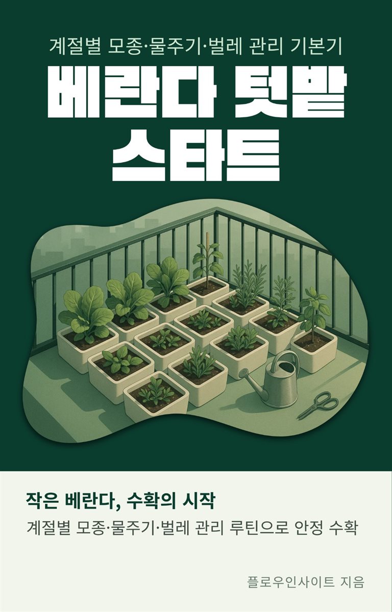 베란다 텃밭 스타트