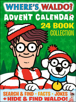 Where's Waldo? Advent Calendar 24-Book Collection: (A Christmas Countdown with 24 Minibooks, Holiday Activities, Jokes, and Family Fun for Kids Ages 5