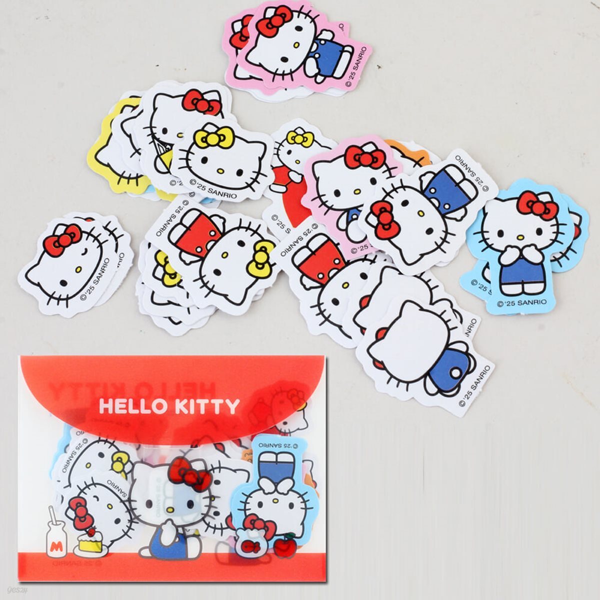 산리오 스티커 파우치 세트/20종 폰꾸 굿즈 꾸미기 도무송