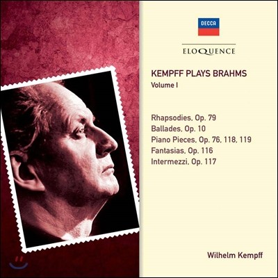 Wilhelm Kempff ︧  ϴ  1 - ҵ, ߶, ǾƳ ǰ (Brahms: Rhapsodies, Ballades, Piano Pieces)