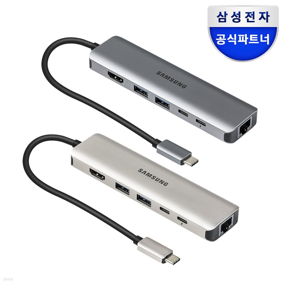 삼성전자 6in1 C타입 USB 멀티 허브 SL-MH1061C 골드 HDMI 8K 30Hz 100W 노트북 갤럭시북 갤럭시탭 호환