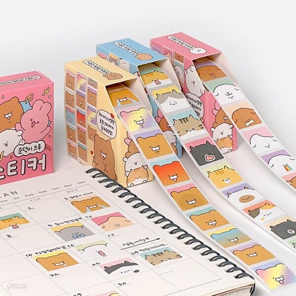 [일정] 순덕이크루 롤 스티커 400장 (랜덤발송)