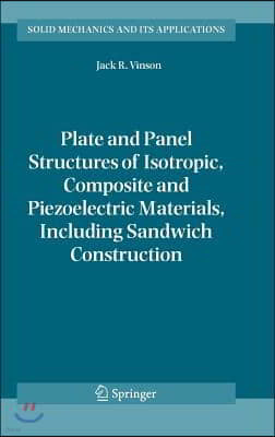 Plate and Panel Structures of Isotropic, Composite and Piezoelectric Materials, Including Sandwich Construction