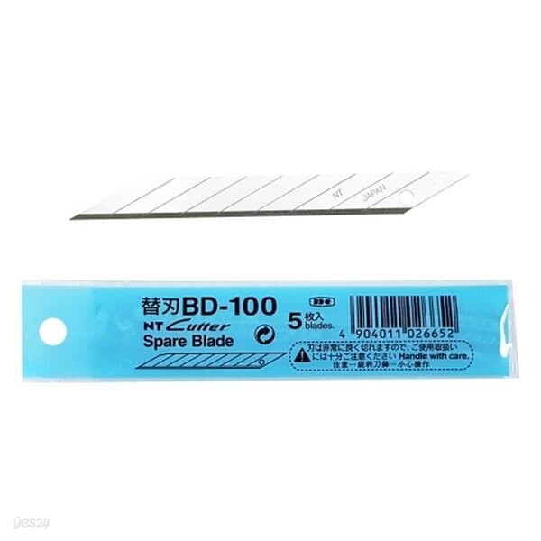 NT커터 커터칼날 BD-100 30도 칼심 5개입 사무용칼