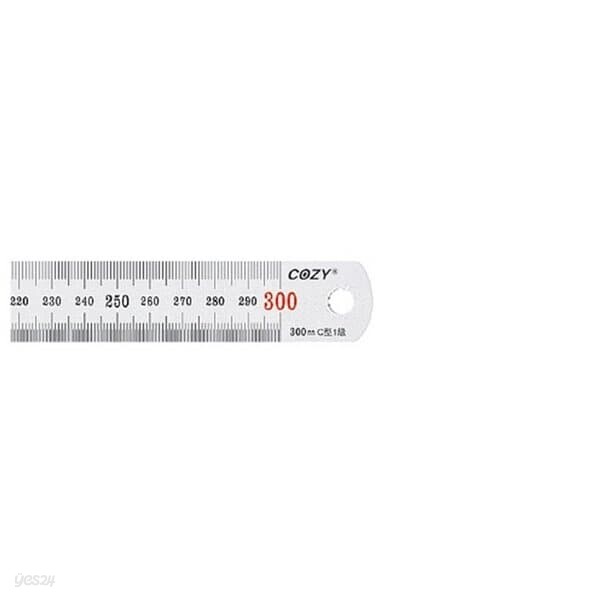 코지 1500 최고급 쇠자 30cm 유광 CSRP-300 철자 자