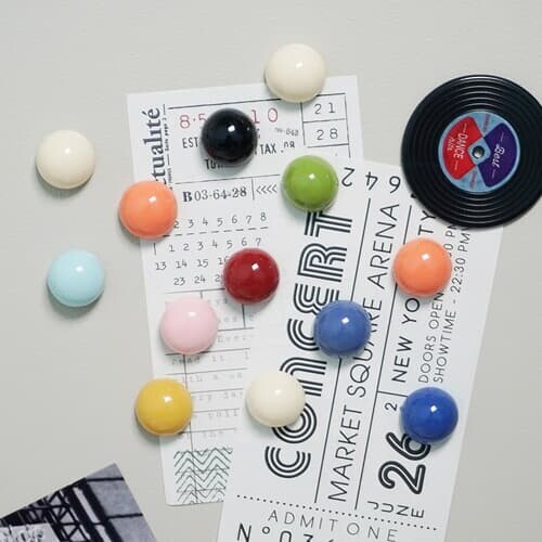 YES24발송 GIFT상품 [예스24배송]세미볼 파스텔 원형 냉장고자석 (랜덤발송)