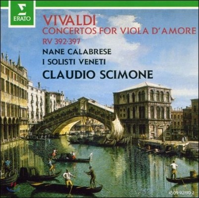 Claudio Scimone ߵ: ö ٸ ְ (Vivaldi: Concertos for Viola d'Amore RV392-397)