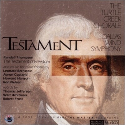 Turtle Creek Chorale 테스타먼트 - 넬슨 / 한손 / 코플랜드 / 번스타인 (Testament - Bernstein / Copland / Hanson / Nelson)