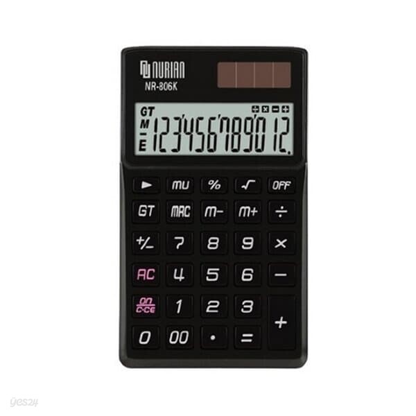 누리안 계산기 NR-806K 70X119X11mm12자리 일반계산기