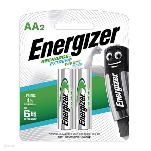 에너자이저 충전건전지 AA Ni-MH 2300mAh 2개입 범용충전지