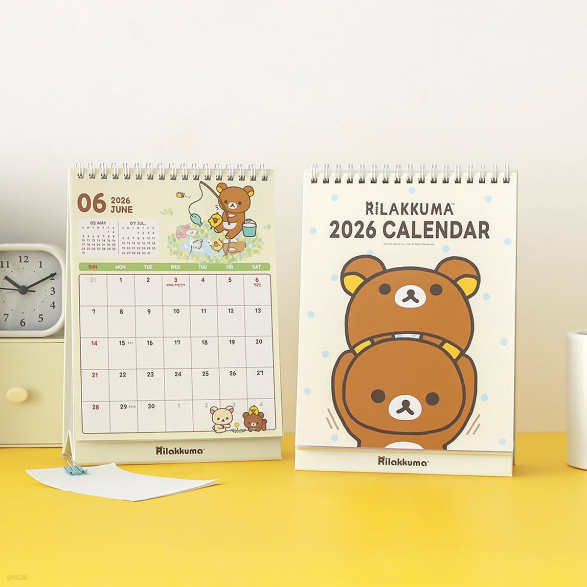 리락쿠마 2026데스크캘린더