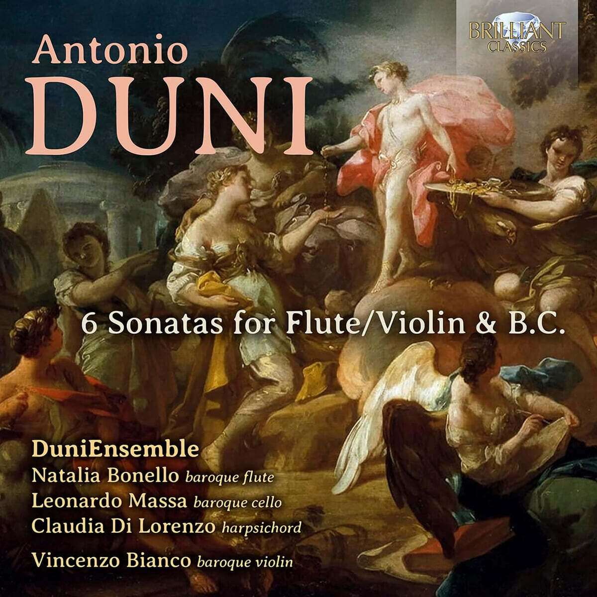 DuniEnsemble 두니: 플루트 / 바이올린과 통주저음을 위한 6개의 소나타 (Duni: 6 Sonatas for Flute/Violin & B.C.)
