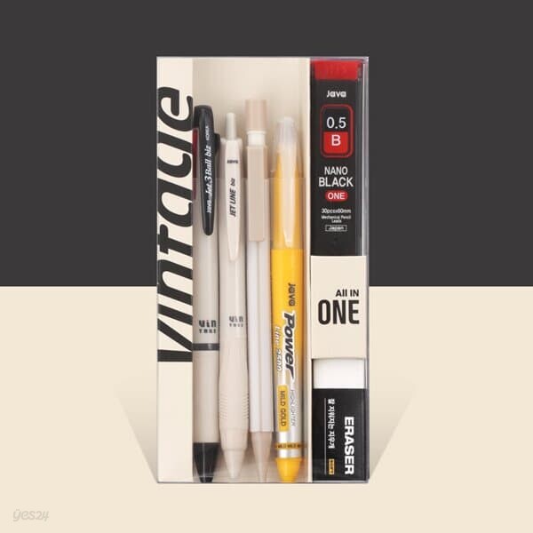 [자바] 올인원 필기구 선물세트 빈티지 7000