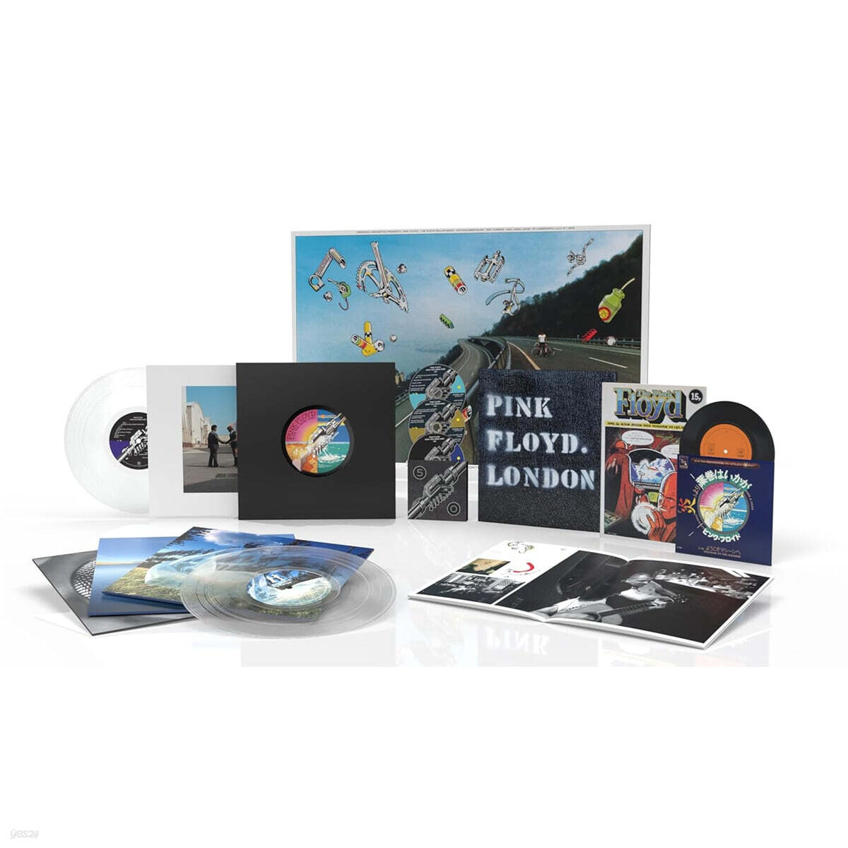 Pink Floyd (핑크 플로이드) - Wish You Were Here [7인치 Vinyl + Blu-ray + 2CD + 4LP 박스세트]