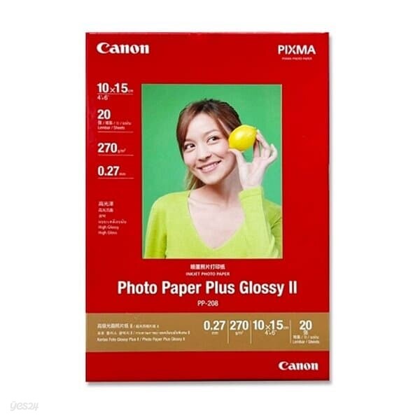 캐논 4X6 포토용지 270g PP-208 20매 인화지/포토용지
