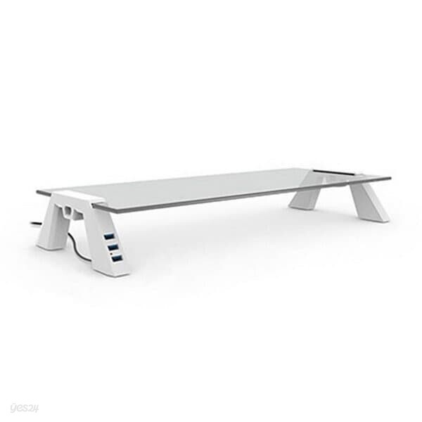 천하 스마트독 브릿지 C652 컴팩트 USB3.0 화이트투명 대형 모니터받침대