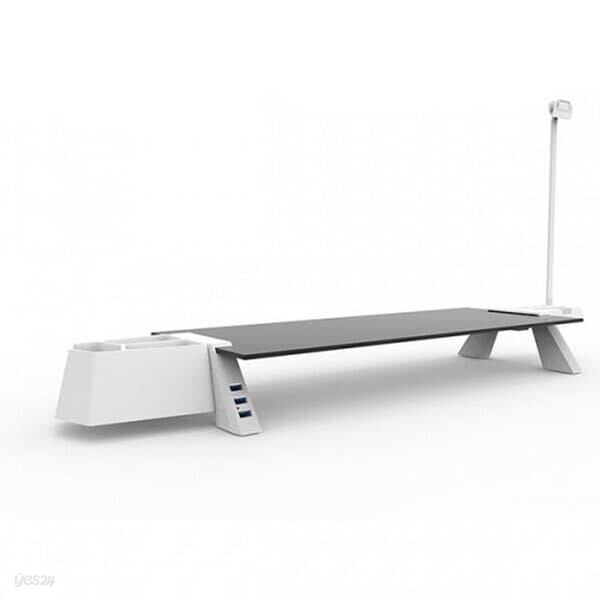 천하 스마트독 브릿지 USB 3.0 S362 화이트블랙 814X210X80mm 모니터받침대
