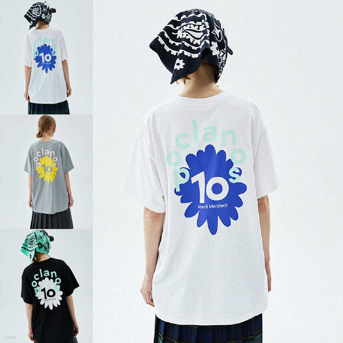 [Poclanos X Mardi] UNISEX TSHIRT (포크라노스 10주년 기념 굿즈) [WHITE]