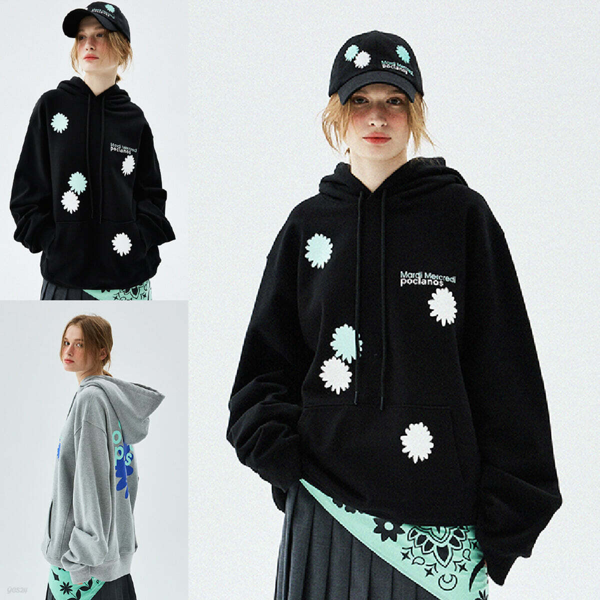 [Poclanos X Mardi] OVERSIZED HOODY (포크라노스 10주년 기념 굿즈) [GREY]