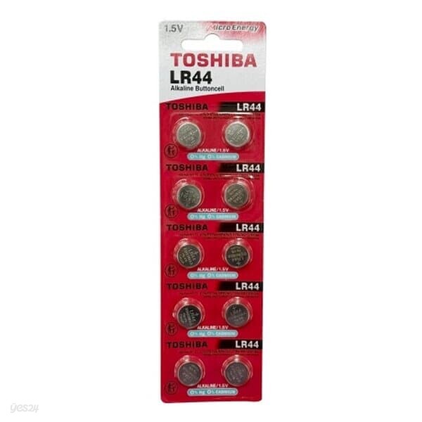 도시바 리튬건전지 수은건전지 LR441.5V 10개입 일회용