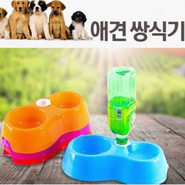 2in1 식기와 물통이 하나로 된 쌍식기