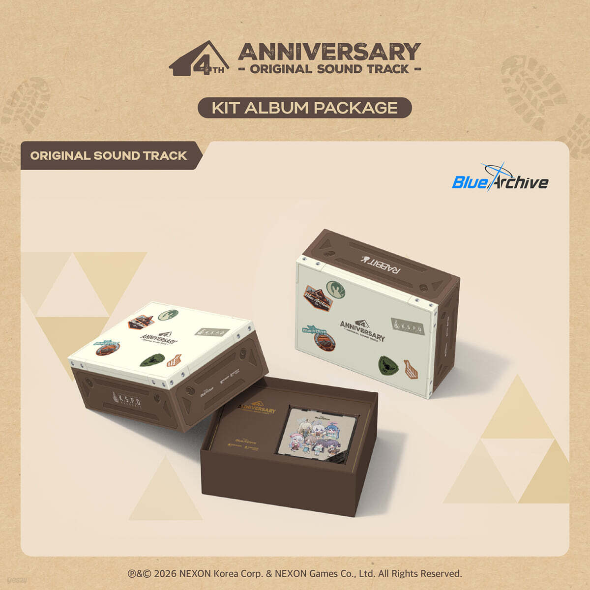 블루 아카이브 4주년 기념 OST KIT 앨범 패키지 (BLUE ARCHIVE 4th ANNIVERSARY OST - KIT ALBUM PACKAGE)