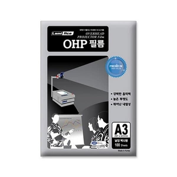 라미에이스 O필름 낱장 복사용 100매 A3 100mic 297X420mm 코팅지/필름지