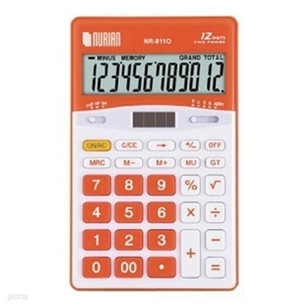 누리안 계산기 NR-811O 90X146X13mm12자리 일반계산기
