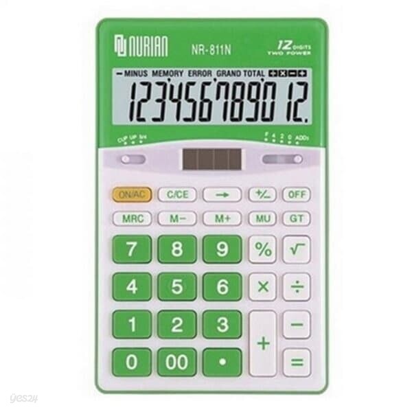 누리안 계산기 NR-811N 90X146X13mm12자리 일반계산기