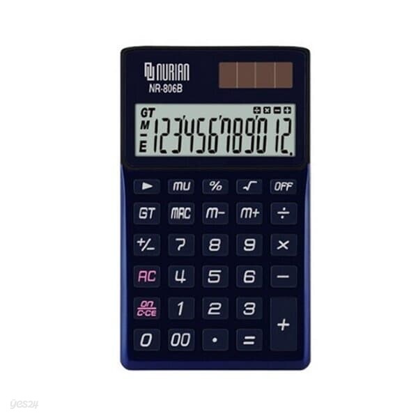 누리안 계산기 NR-806B 70X119X11mm12자리 일반계산기