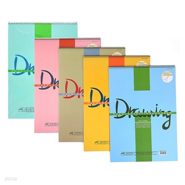 아트앤디자인 드로잉스케치북 D5204 4절 20매180g 스케치북/크로키북