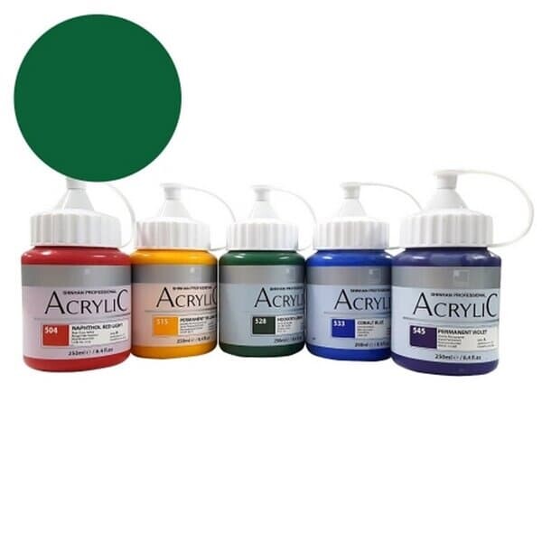 신한 아크릴물감 250ml NO.530 비리디안휴