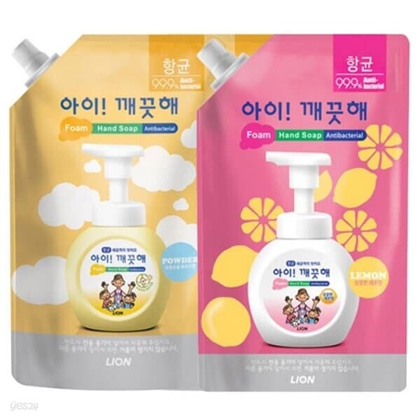 CJ라이온 아이깨끗해 핸드워시 리필 600ml 순 손세정제 핸드케어