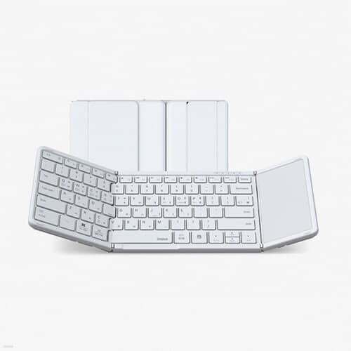 아이노트 터치패드 블루투스 무선 접이식 키보드 XK905B 화이트 무선키보드